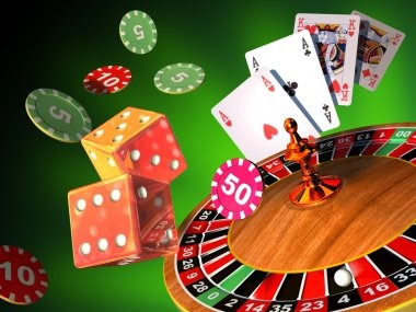 Card hand rankings displayed
